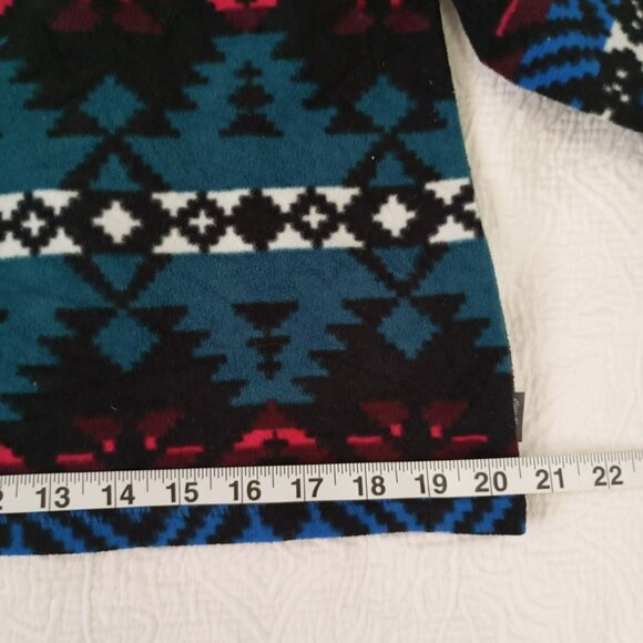 Eddie Bauer Womens M Southwest Pattern Fleece Pullover Warm & Soft - Picture 5 of 8